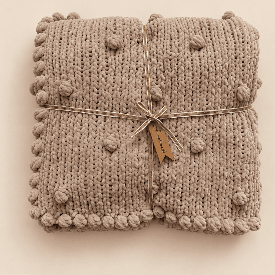 Bobble Hand-Knit Baby Blanket