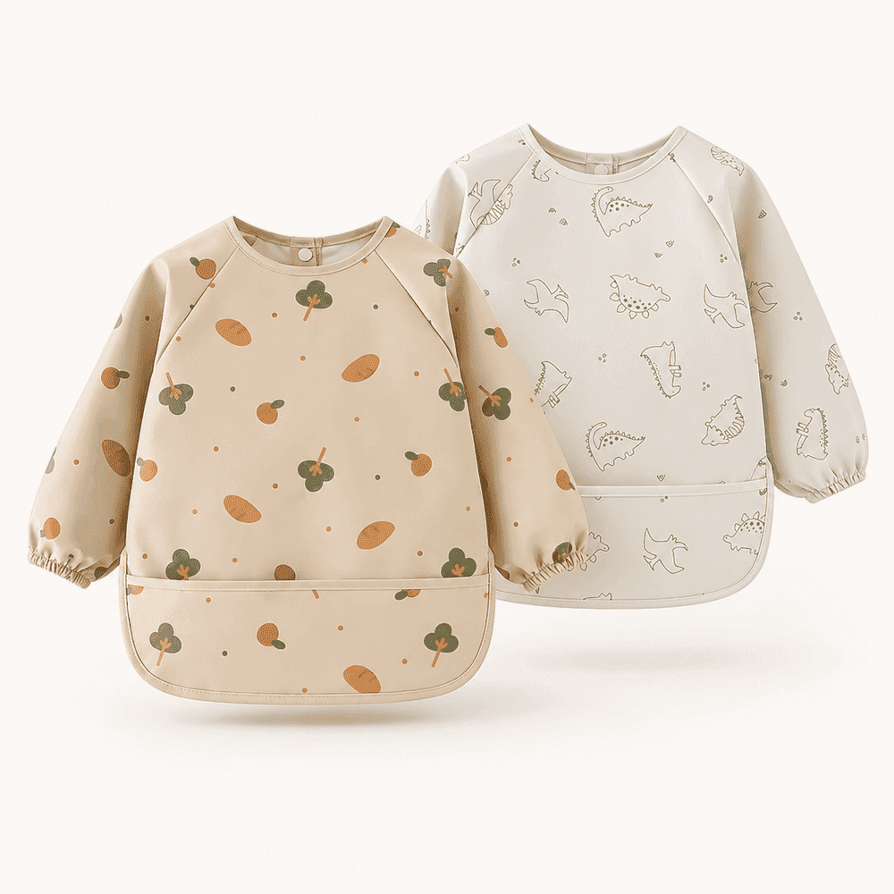 Long-Sleeve Coverall Bibs – 2 Pack