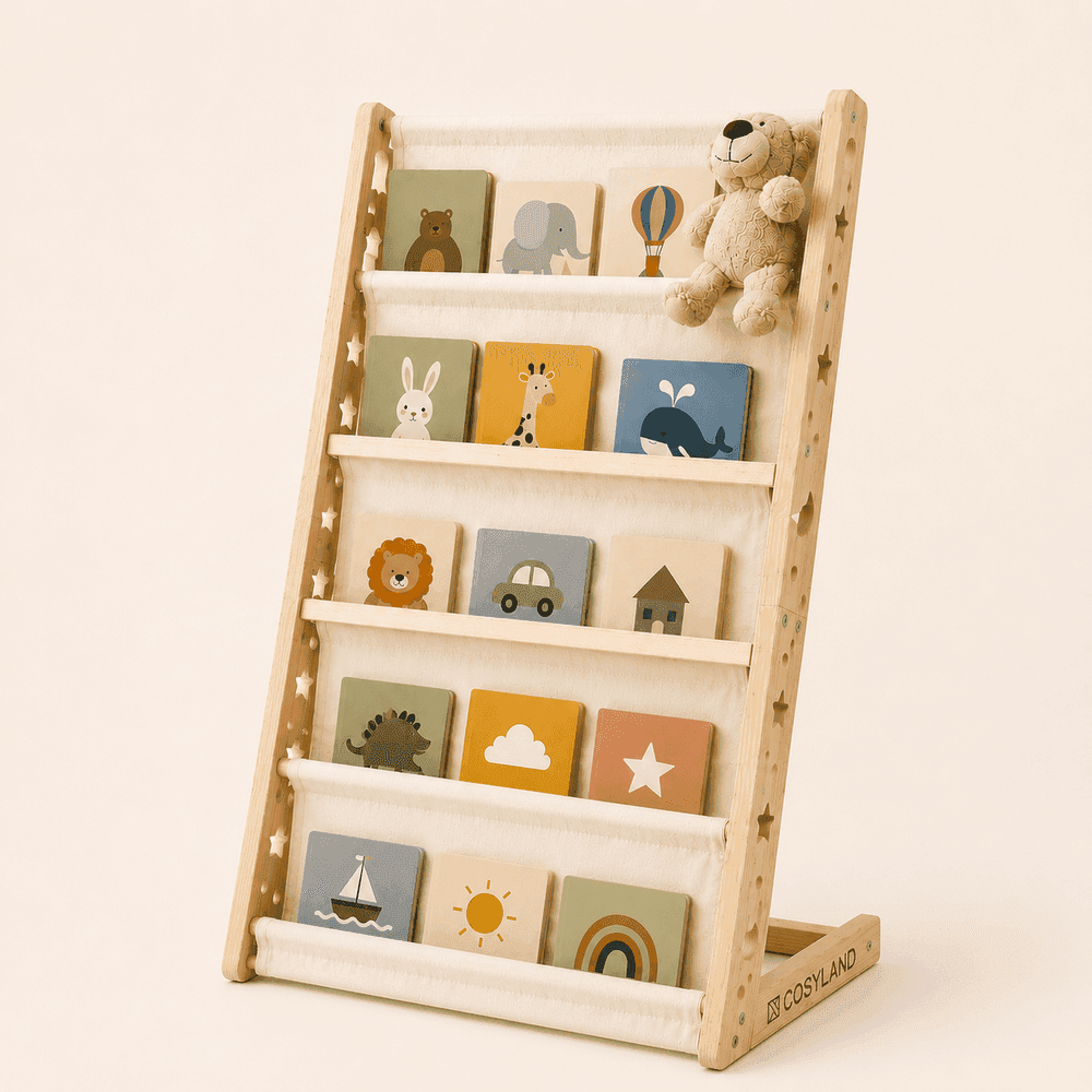 Kids bookcase with picture books
